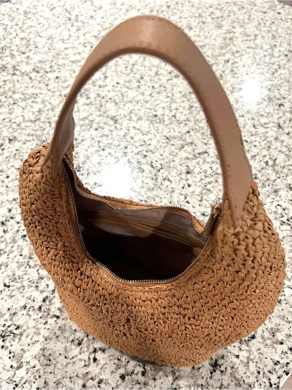 LC Lauren Conrad Woven Straw Hobo Bag - Tan - Picture 4 of 10